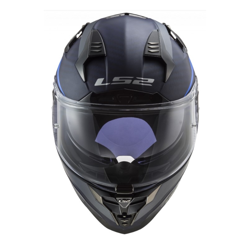 Integralny kask motocyklowy LS2 FF327 Challenger C Drone czarno-niebieski wyprzedaż