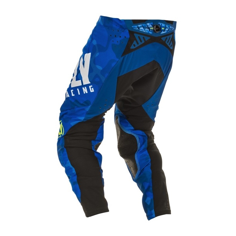 Motocrossowe spodnie FLY Racing Evolution niebiesko-białe