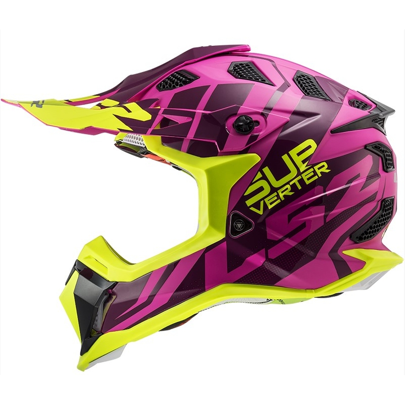 Motocrossowy kask LS2 MX470 Subverter Troop różowo-fluo żółty wyprzedaż