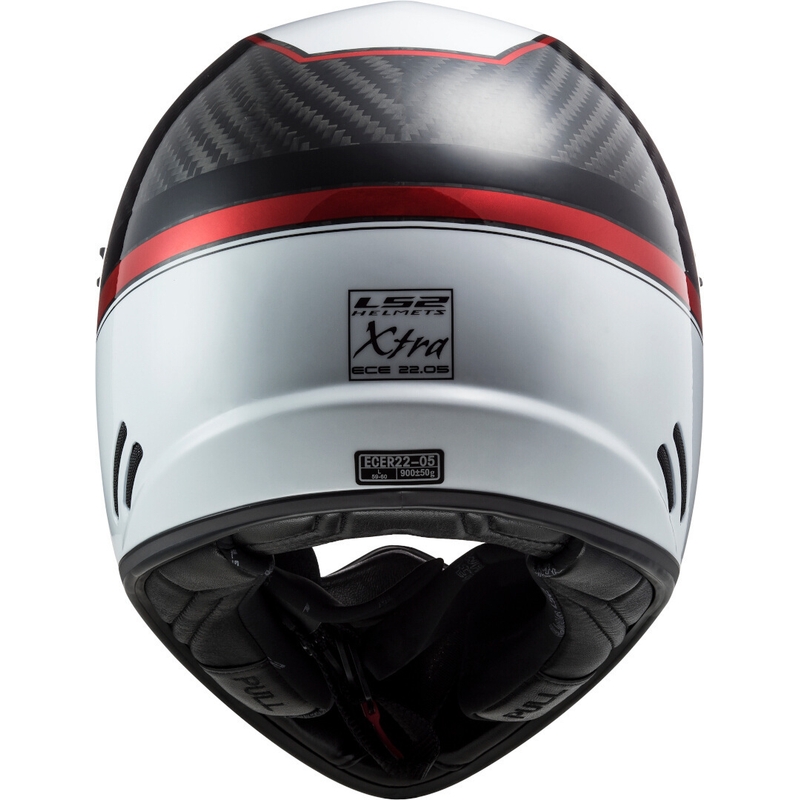 Motocrossowy kask LS2 MX471 Xtra Yard biało-czarno-czerwony