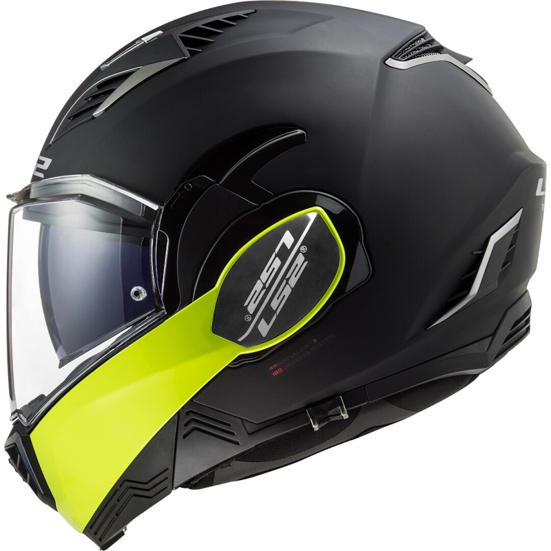 Kask z podnoszoną szczęką LS2 FF900 Valiant II Hammer czarno-fluo żółty wyprzedaż