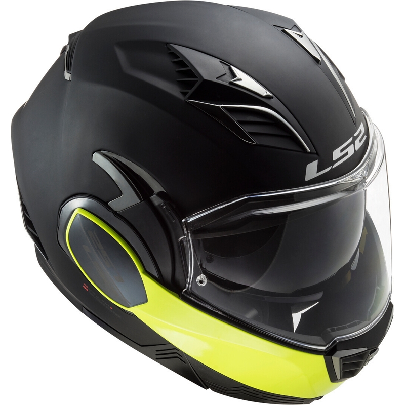 Kask z podnoszoną szczęką LS2 FF900 Valiant II Hammer czarno-fluo żółty wyprzedaż