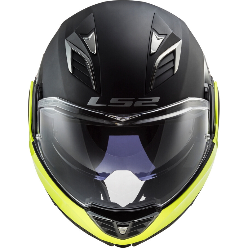 Kask z podnoszoną szczęką LS2 FF900 Valiant II Hammer czarno-fluo żółty wyprzedaż