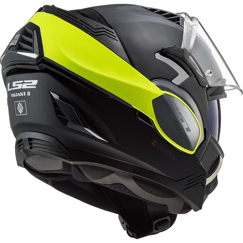 Kask z podnoszoną szczęką LS2 FF900 Valiant II Hammer czarno-fluo żółty wyprzedaż