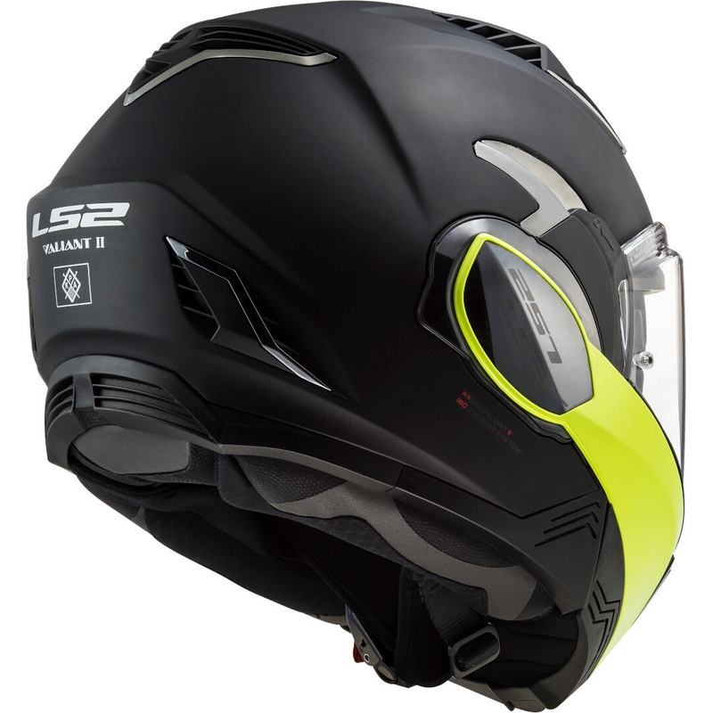 Kask z podnoszoną szczęką LS2 FF900 Valiant II Hammer czarno-fluo żółty wyprzedaż
