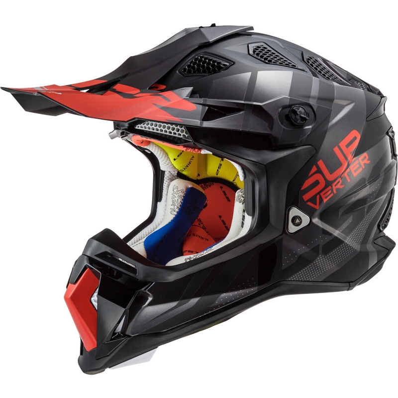 Motocrossowy kask LS2 MX470 Subverter Troop czarno-czerwony