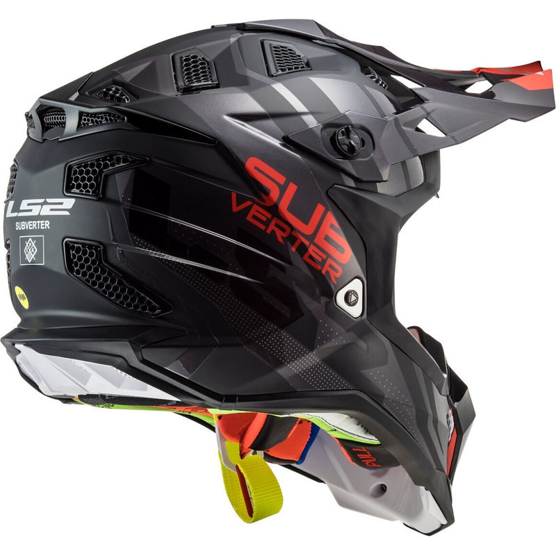 Motocrossowy kask LS2 MX470 Subverter Troop czarno-czerwony