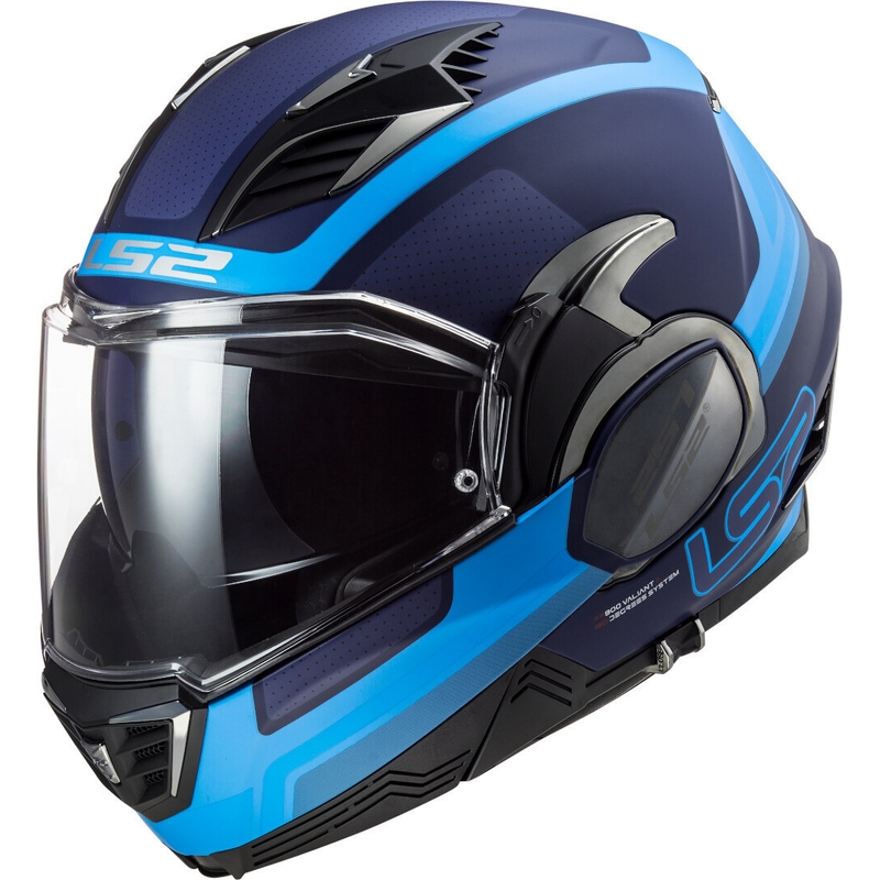 Kask z podnoszoną szczęką LS2 FF900 Valiant II Orbit niebieski