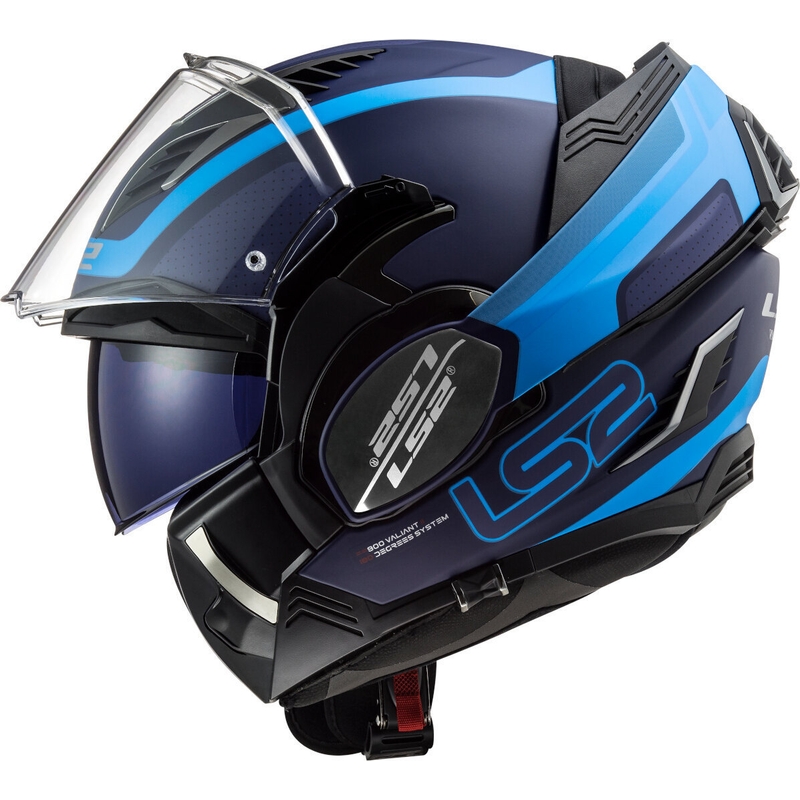Kask z podnoszoną szczęką LS2 FF900 Valiant II Orbit niebieski
