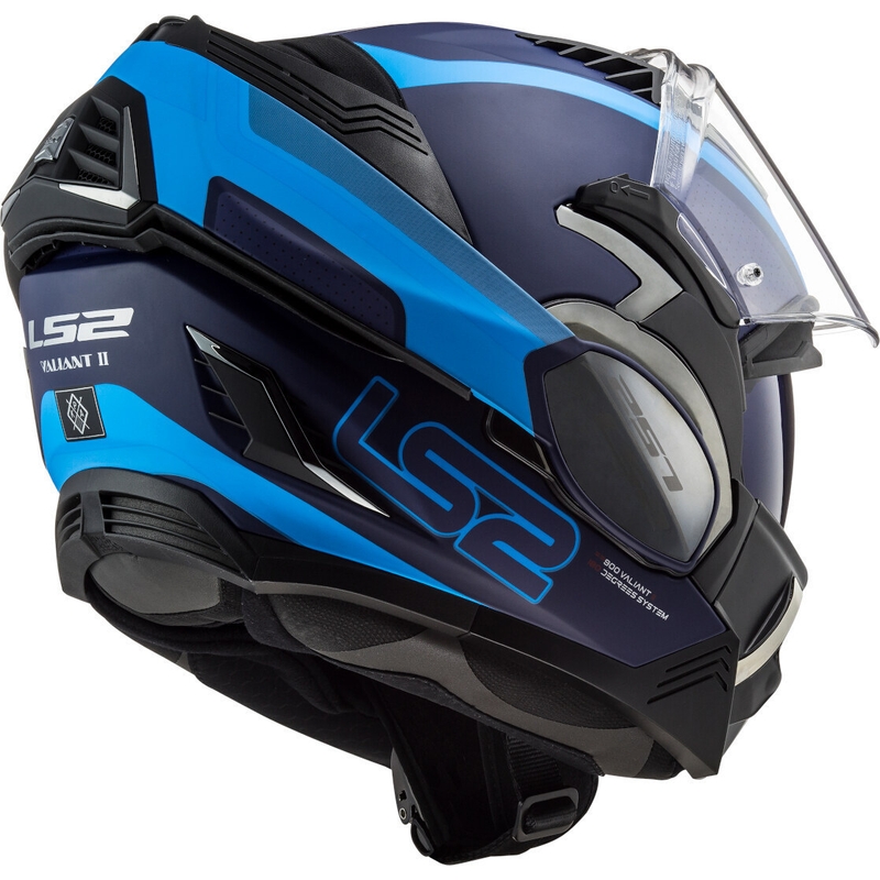 Kask z podnoszoną szczęką LS2 FF900 Valiant II Orbit niebieski