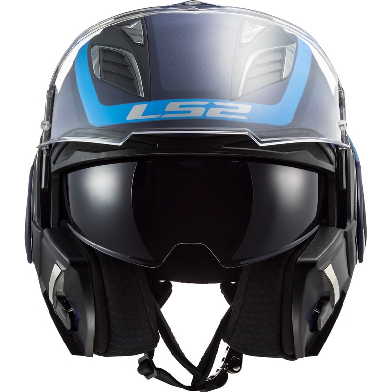 Kask z podnoszoną szczęką LS2 FF900 Valiant II Orbit niebieski