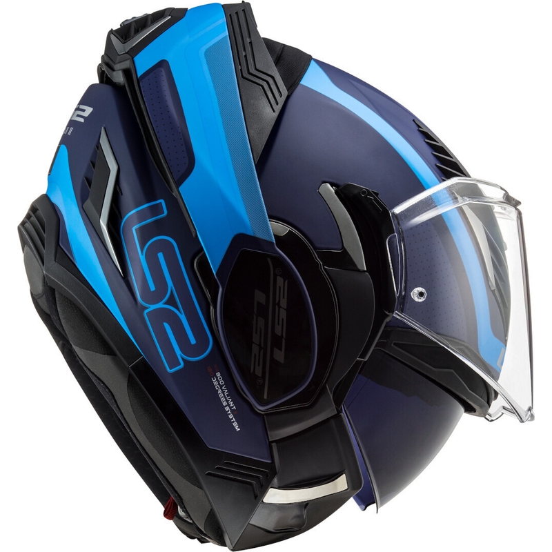 Kask z podnoszoną szczęką LS2 FF900 Valiant II Orbit niebieski