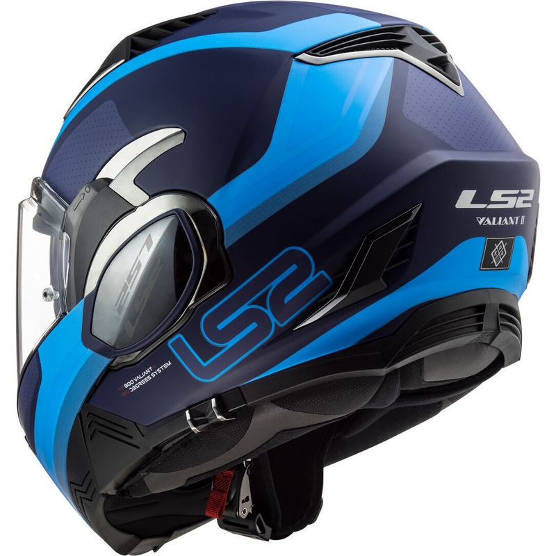 Kask z podnoszoną szczęką LS2 FF900 Valiant II Orbit niebieski