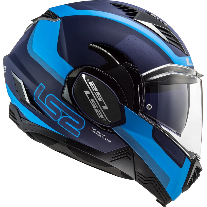 Kask z podnoszoną szczęką LS2 FF900 Valiant II Orbit niebieski