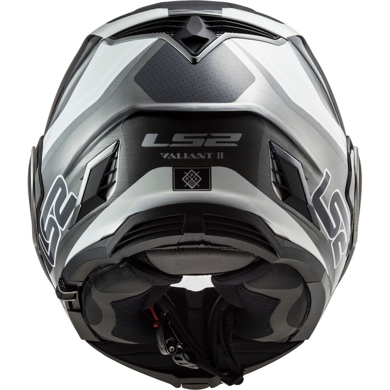 Kask z podnoszoną szczęką LS2 FF900 Valiant II Orbit Jeans czarno-srebrno-biały