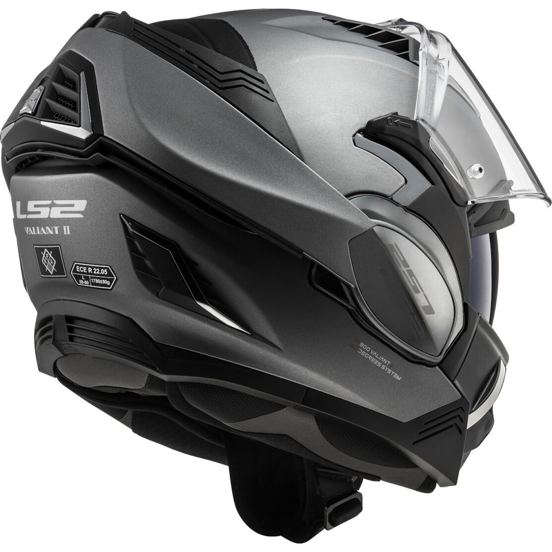 Kask z podnoszoną szczęką LS2 FF900 Valiant II Solid tytanowy matowy