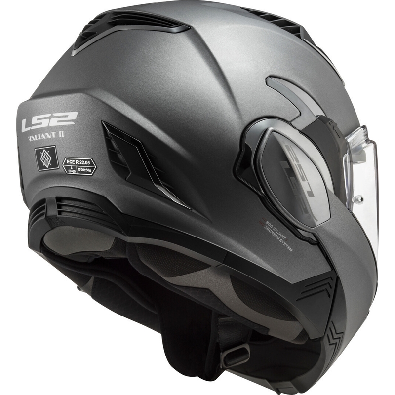 Kask z podnoszoną szczęką LS2 FF900 Valiant II Solid tytanowy matowy