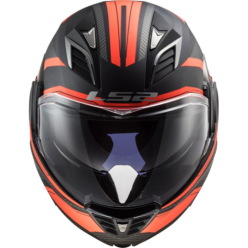 Kask z podnoszoną szczęką LS2 FF900 Valiant II Revo tytanowo-fluo pomarańczowy