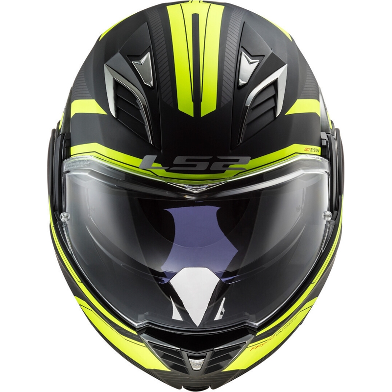 Kask z podnoszoną szczęką LS2 FF900 Valiant II Revo czarno-fluo żółta