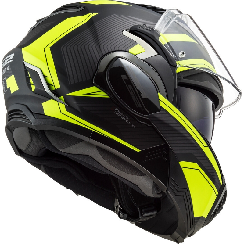 Kask z podnoszoną szczęką LS2 FF900 Valiant II Revo czarno-fluo żółta