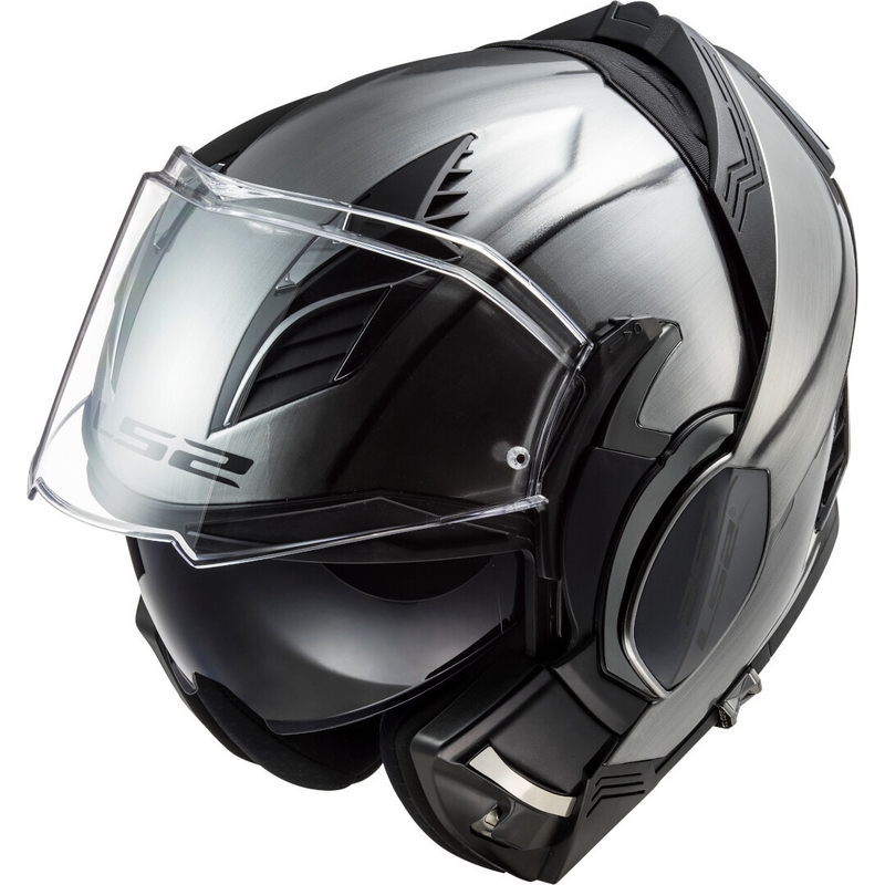Kask z podnoszoną szczęką LS2 FF900 Valiant II Jeans tytanowy wyprzedaż