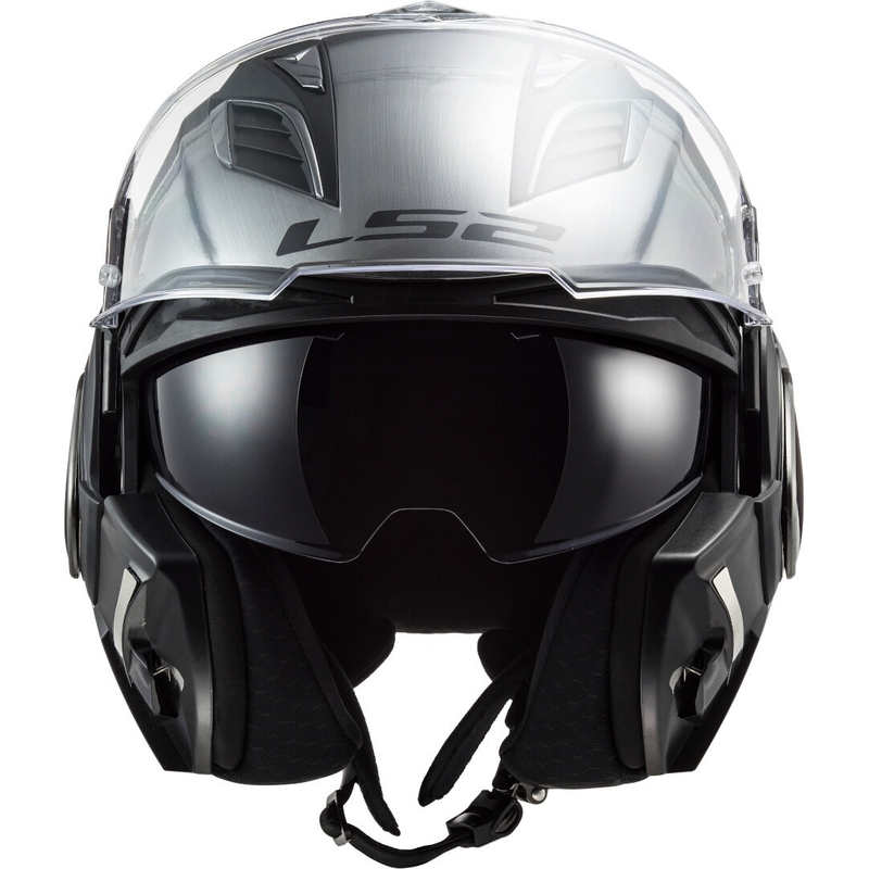 Kask z podnoszoną szczęką LS2 FF900 Valiant II Jeans tytanowy wyprzedaż