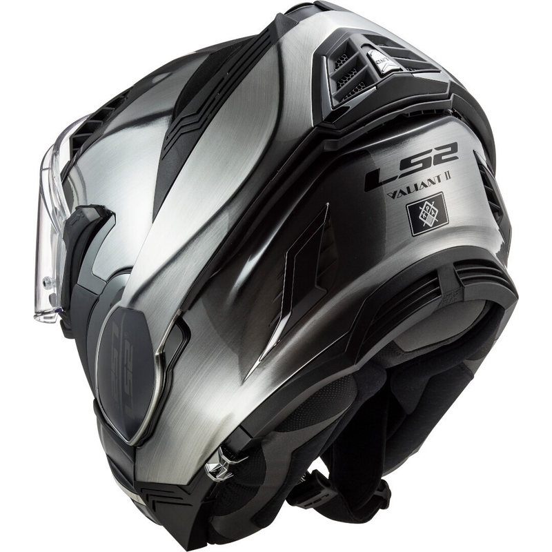 Kask z podnoszoną szczęką LS2 FF900 Valiant II Jeans tytanowy wyprzedaż
