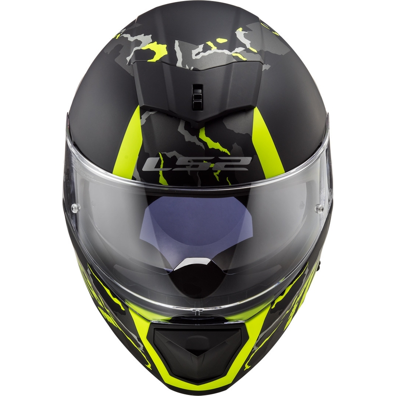 Integralny kask motocyklowy LS2 FF390 Breaker Feline czarno-fluo żółty wyprzedaż