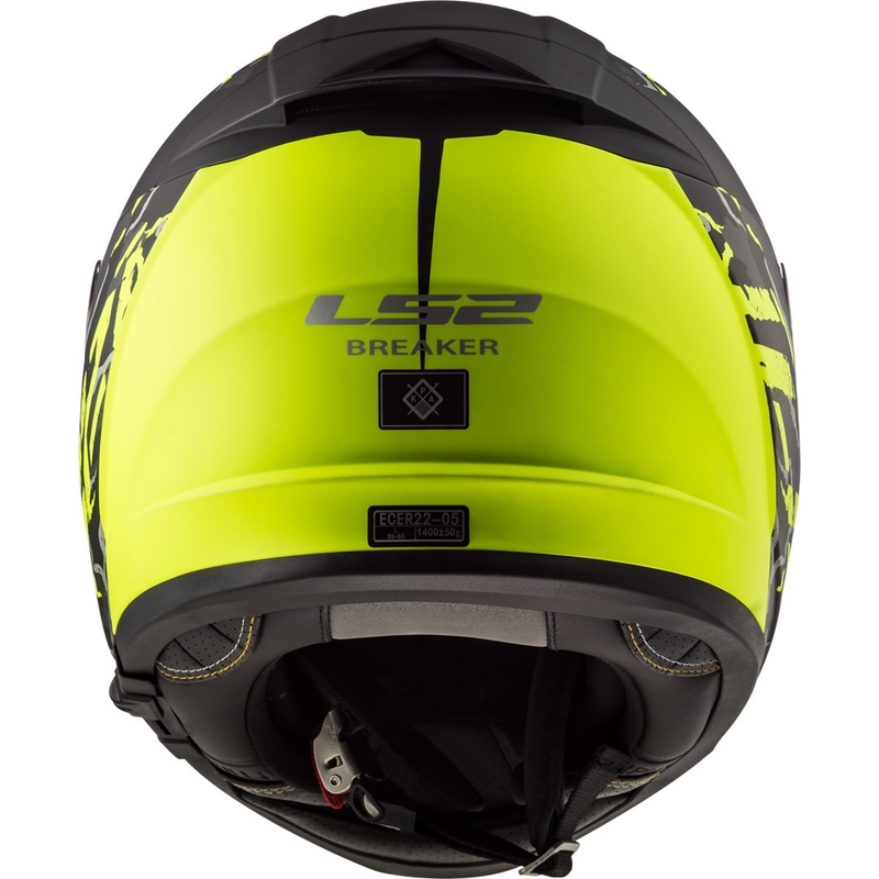 Integralny kask motocyklowy LS2 FF390 Breaker Feline czarno-fluo żółty wyprzedaż
