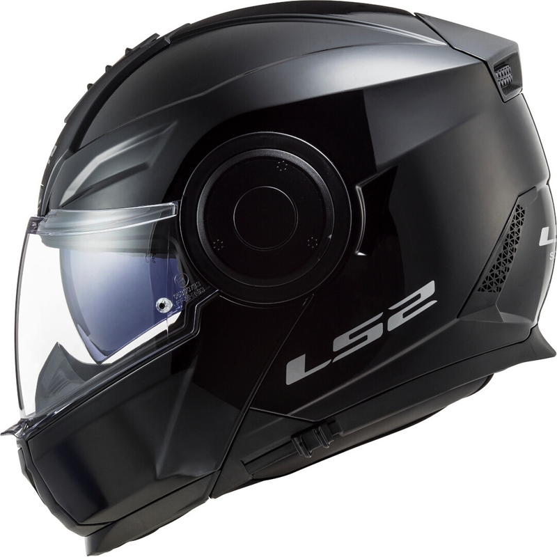 Szczękowy kask motocyklowy LS2 FF902 Scope Solid czarny połysk