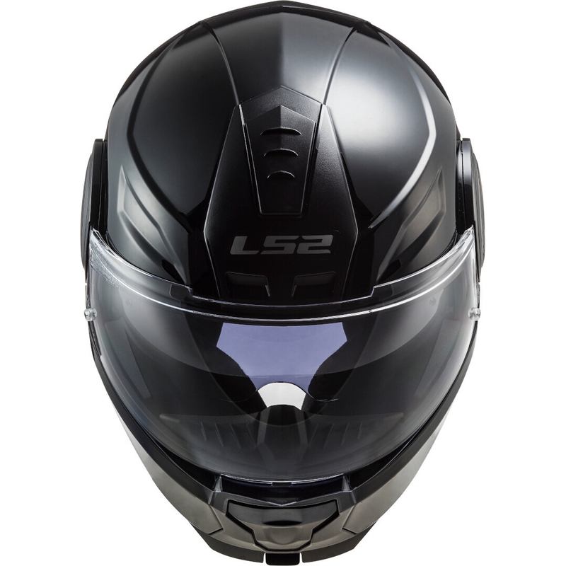 Szczękowy kask motocyklowy LS2 FF902 Scope Solid czarny połysk