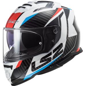 Integralny kask motocyklowy LS2 FF800 Storm Racer czarno-biało-czerwono-niebieski