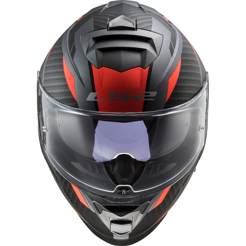 Integralny kask motocyklowy LS2 FF800 Storm Racer tytanowo-fluo pomarańczowy