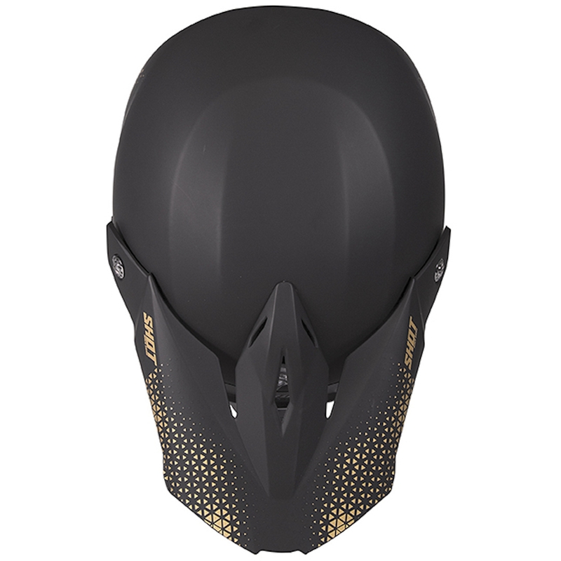 Motocrossowy kask Shot Furious Raw czarno-złoty wyprzedaż