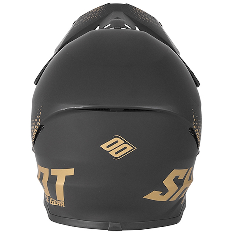 Motocrossowy kask Shot Furious Raw czarno-złoty wyprzedaż