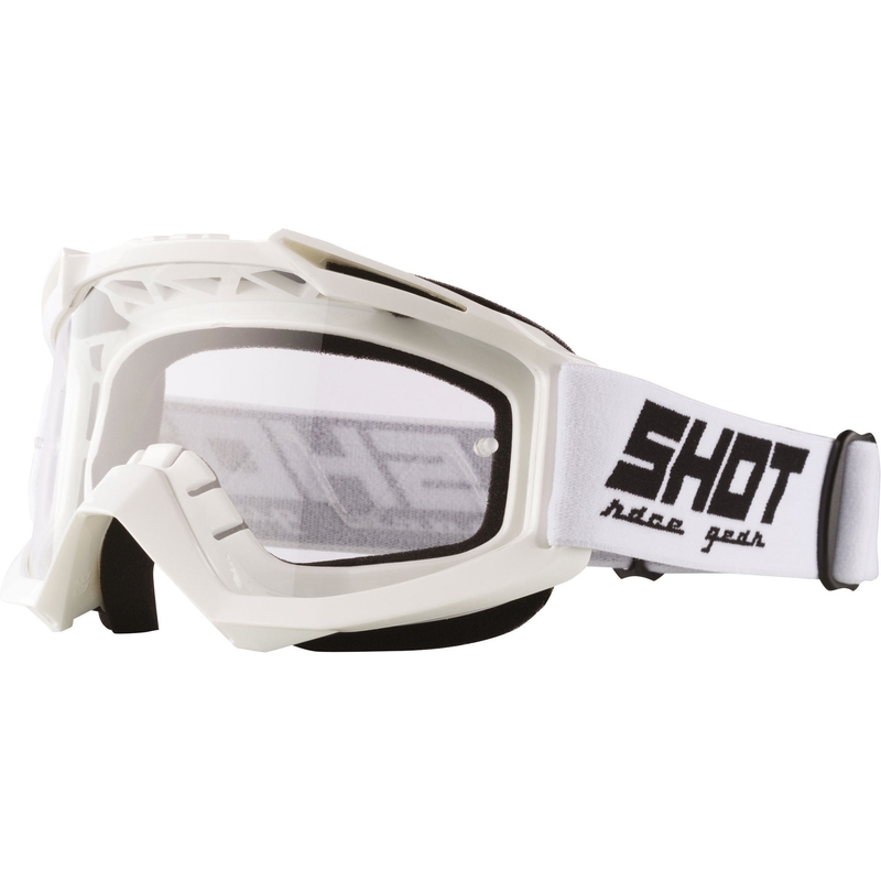 Gogle motocrossowe Shot Assault Solid white