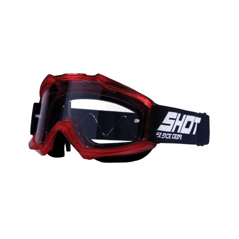 Gogle motocrossowe Shot Assault Solid black-red