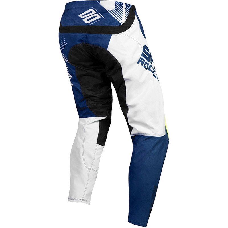 Motocrossowe spodnie Shot Contact Trust niebiesko-biało-fluo żółte wyprzedaż