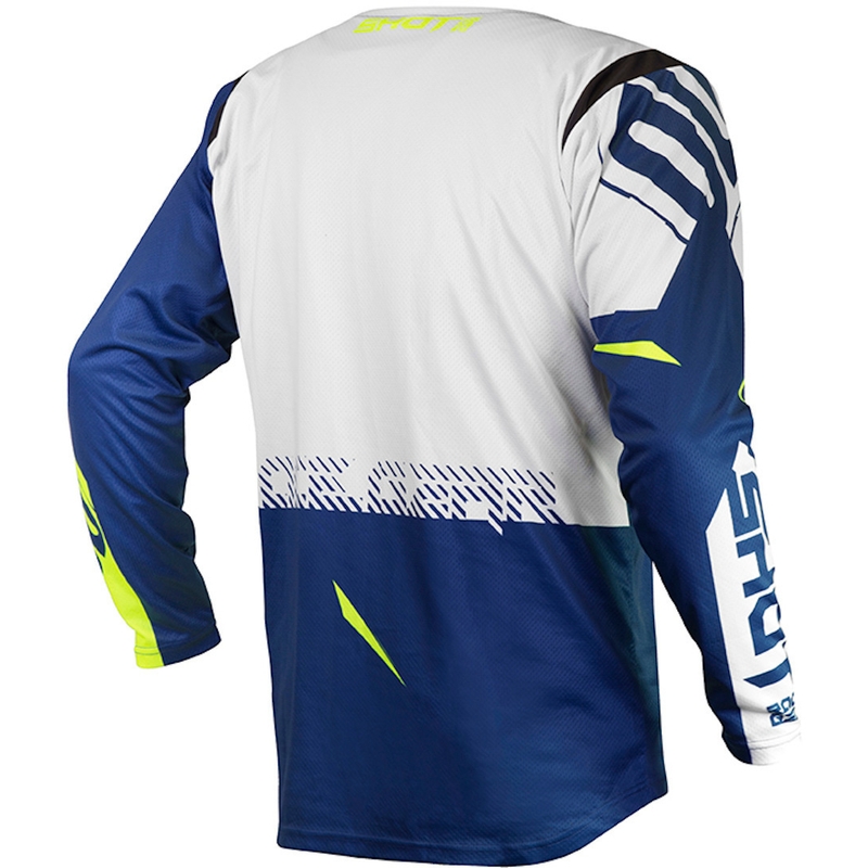 Motocrossowa koszulka Shot Contact Trust niebiesko-biało-fluo żółta wyprzedaż