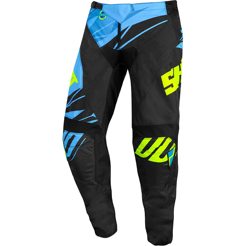 Motocrossowe spodnie Shot Devo Ventury niebiesko-czarno-fluo żółte wyprzedaż