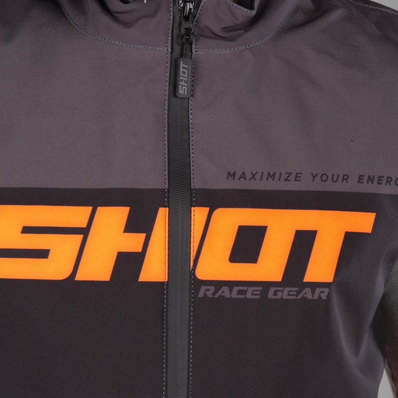 Kamizelka softshell Shot Lite czarno-szaro-fluo pomarańczowa wyprzedaż