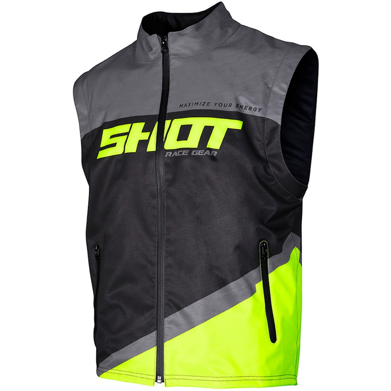 Kamizelka softshell Shot Lite czarno-szaro-fluo żółta wyprzedaż