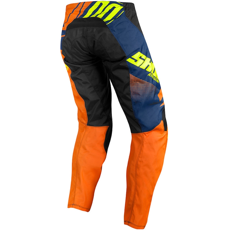 Dziecięce motocrossowe spodnie Shot Devo Ventury pomarańczowo-niebiesko-fluo żółte