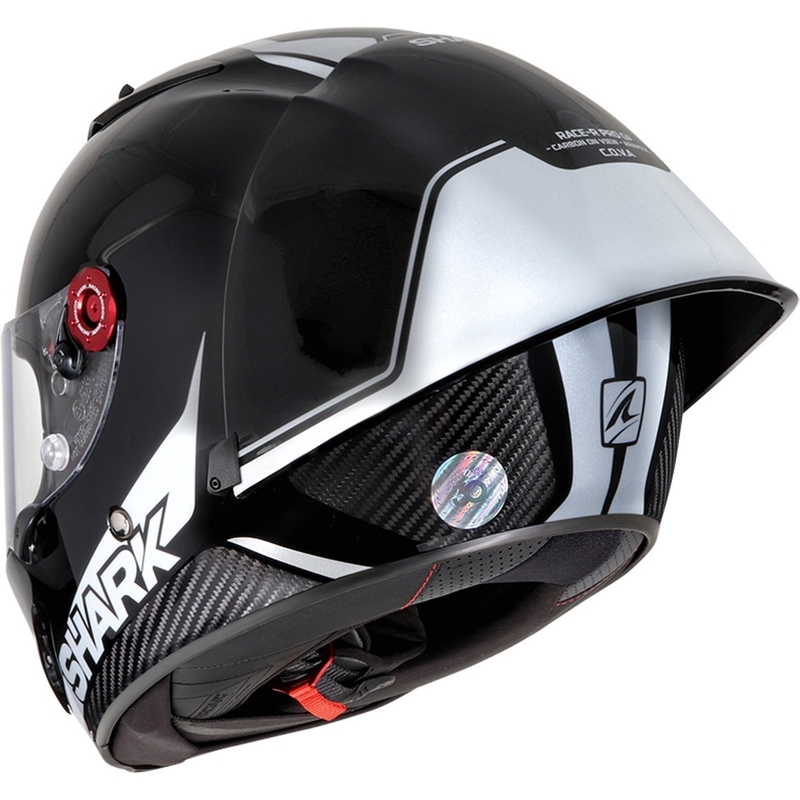 Integralny kask motocyklowy SHARK RACE-R PRO GP 30th Anniversary czarno-biały