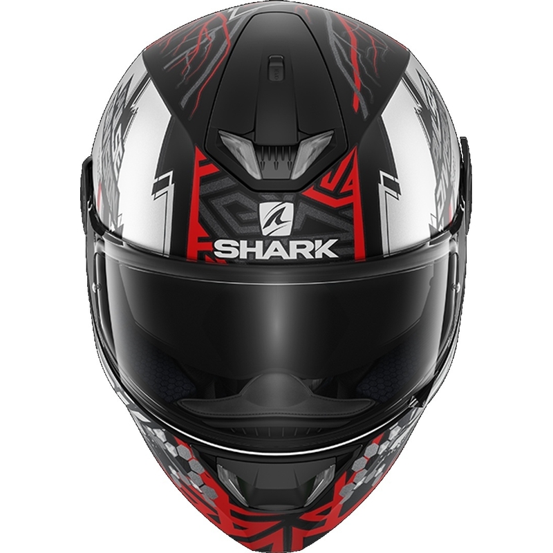 Integralny kask motocyklowy SHARK SKWAL 2.2 Noxxys czarno-srebrno-czerwony