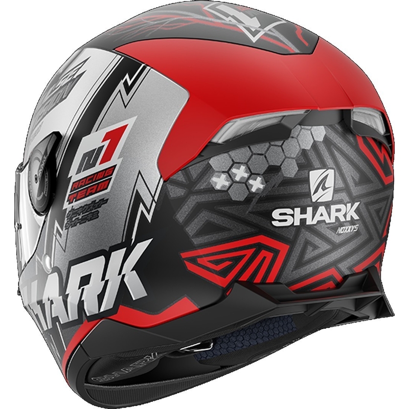 Integralny kask motocyklowy SHARK SKWAL 2.2 Noxxys czarno-srebrno-czerwony