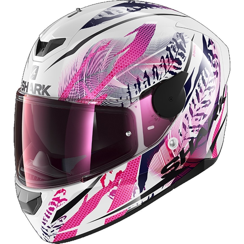 Integralny kask motocyklowy SHARK D-SKWAL 2 Shigan biało-czarno-fioletowy