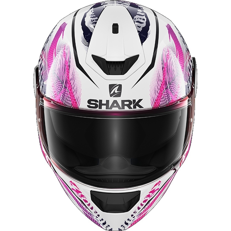 Integralny kask motocyklowy SHARK D-SKWAL 2 Shigan biało-czarno-fioletowy