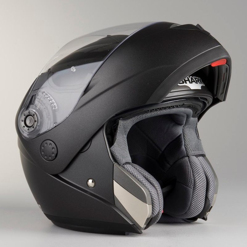 Szczękowy kask motocyklowy SHARK OpenLine Prime czarny matowy wyprzedaż