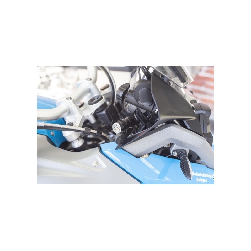 Adapter DIN Interphone z wyjściem 2x USB do motocykli, 2A